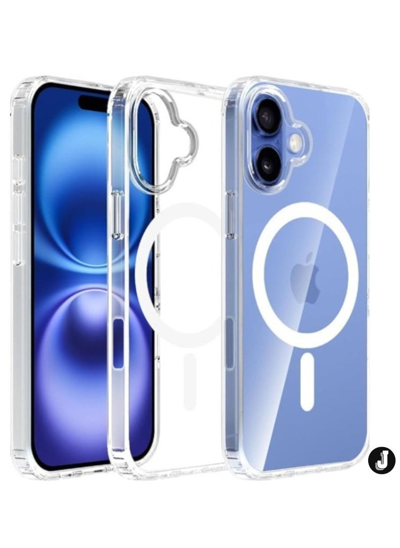 JAJEEK "New iPhone 16 Magnetic Case – Stylish Clear Back with Enhanced Scratch Resistance" - Image 1