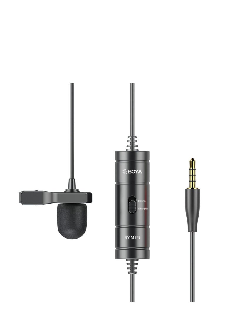 BOYA - BOYA BY-M1S Upgraded Omnidirectional Condenser Lavalier Microphone - Image 1