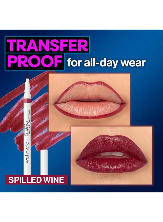 Wet N Wild Perfect Pout Lip Liner Stain - Spilled Wine Spilled Wine