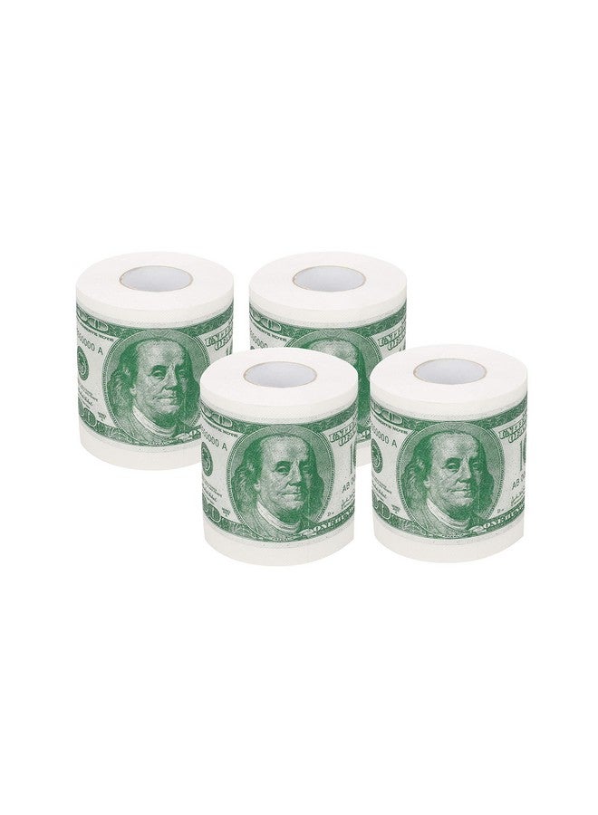 SummitLink 4 Rolls $100 Hundred Us Dollar Bill Toilet Paper Tissue Napkin Prank Fun Birthday Party Novelty Gift Idea - Image 4