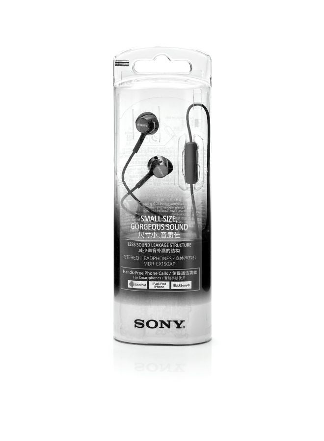 Sony In-ear Wired Earphones With Microphone And Line Control Black - Image 2