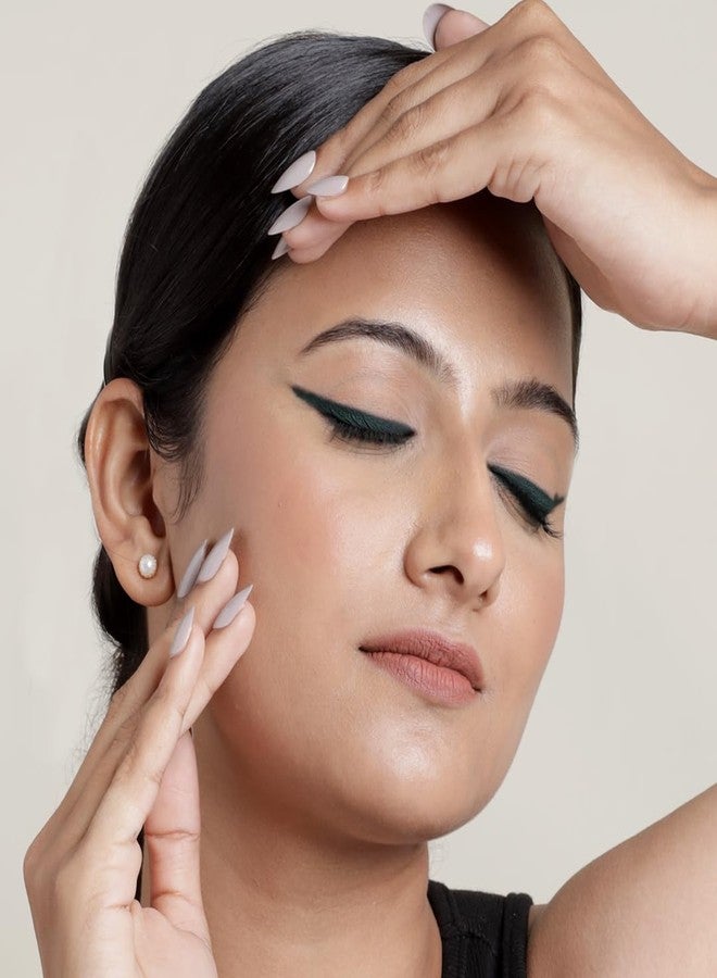 FLiCKA Keep It Bold Kajal | Waterproof, Smudgeproof, Intense Kajal, Long-lasting Formula upto 18hrs, 01 Dark Green 1.2 g - Image 3
