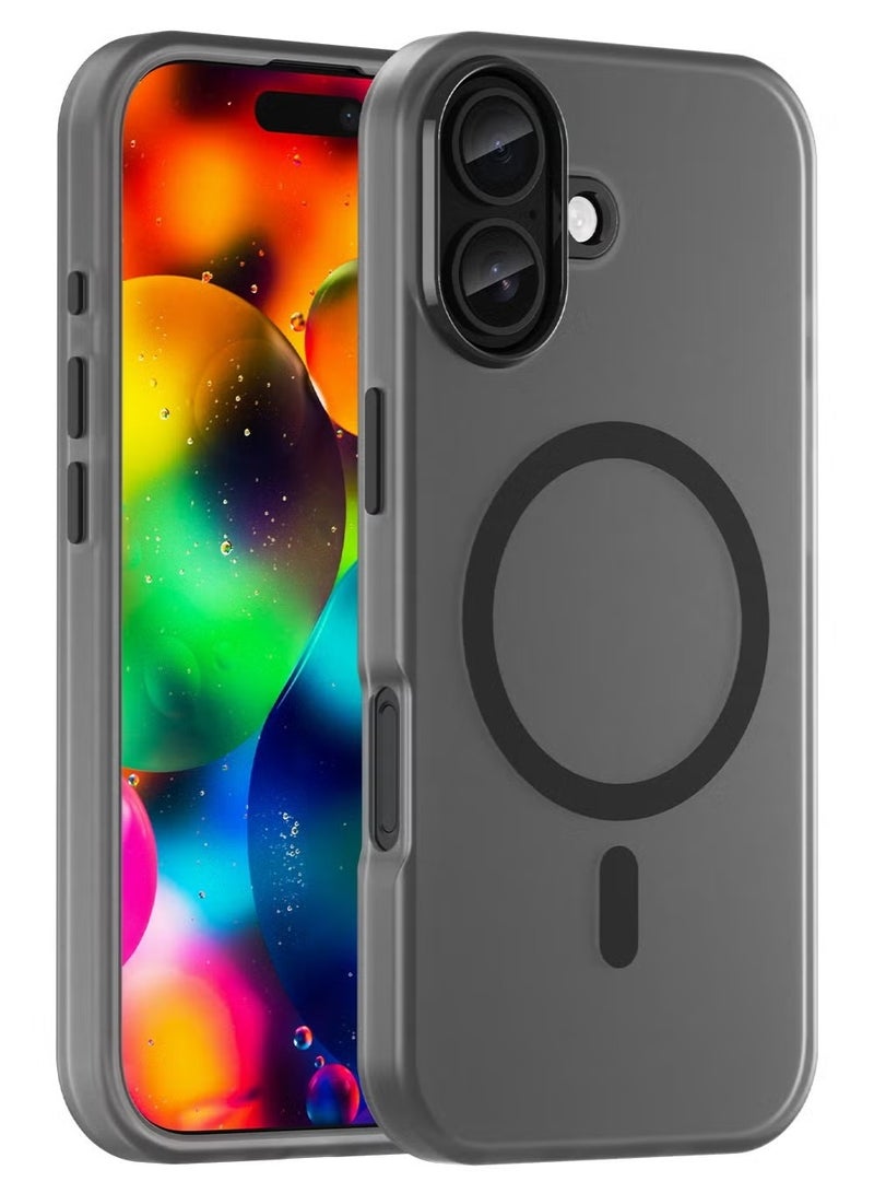 جراب MagSafe مغناطيسي خلفي لهاتف iPhone 17، غطاء خلفي مقاوم للصدمات باللون الأصفر، غطاء هاتف رفيع مع مغناطيس قوي لهاتف Apple 17 (2025)