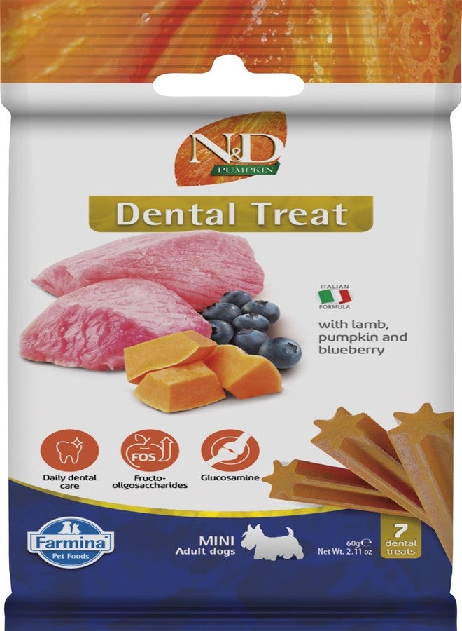 Farmina N&D Pumpkin Dog Treats, Lamb & Blueberry, Adult Mini, 60g