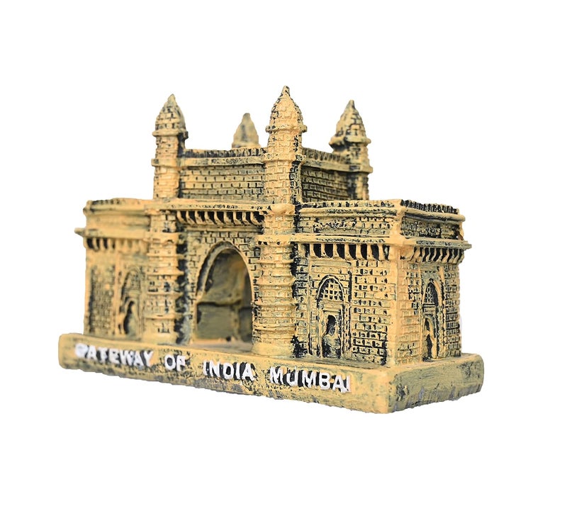 KariGhar Polyresin Mumbai Gateway of India Souvenir Replica Model Showpiece Yellow Color L5xB115xH8 Cm - Image 5