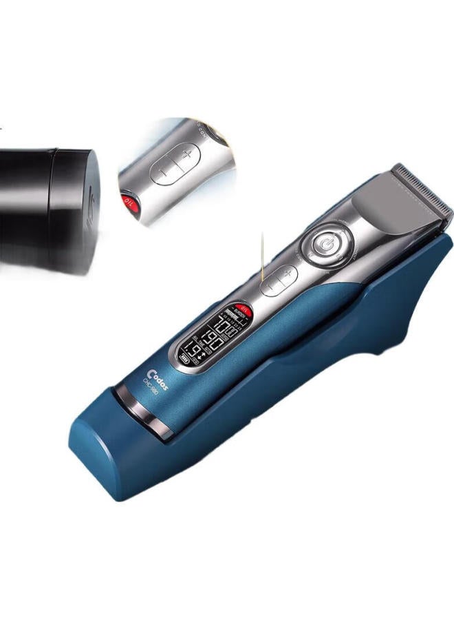Codos 980 Deep Lake Blue Electric Hair Clipper, Rechargeable Electric Hair Trimmer, Professional Hair Salon Tool - Image 1