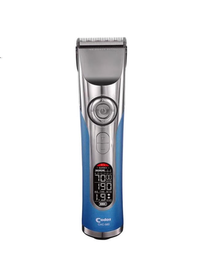 Codos 980 Deep Lake Blue Electric Hair Clipper, Rechargeable Electric Hair Trimmer, Professional Hair Salon Tool - Image 2