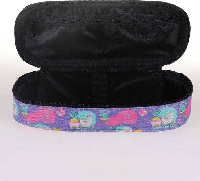 KAUKKO Nature Special Compartmented Junior Bag Pencil Bag Lama Purple (K2331)  - Image 3