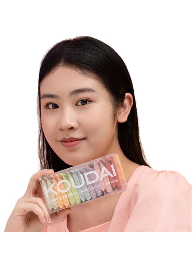 HINCLOUD Portable Travel Face Washing And Makeup Removal Compressed Towels, Extra Large And Thick Disposable Face Towels, 14 Pieces - Image 1