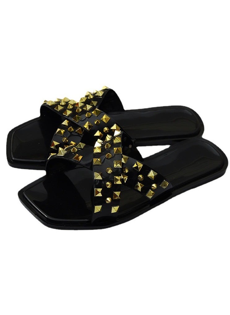 KUYING New Fashion Outgoing Flat Bottom Slippers  - Image 1
