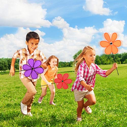 B bangcool Wind Spinners Sunflower Lawn Pinwheels Windmill Party Pinwheel Wind Spinner for Patio Lawn & Garden - Image 3