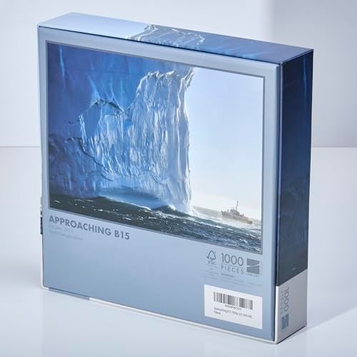 LINE+ARC AwardWinning Photo Puzzle National Geographic Traveler Editors Favorite by Eric Lew 1000 Pieces 20 by 29 Approaching B15 Challenging Difficult Nature Iceberg Antarctica Scenery Blue Ocean - Image 5