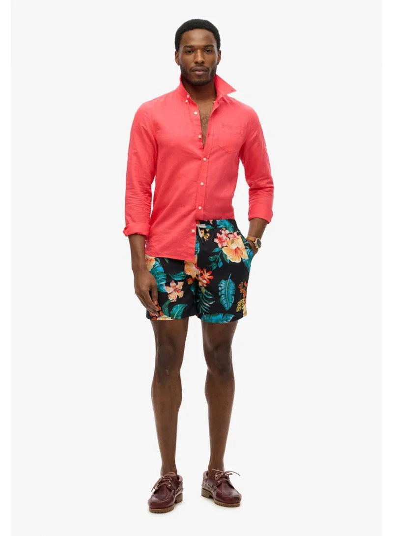 Hawaiian Print 16 Swim Short