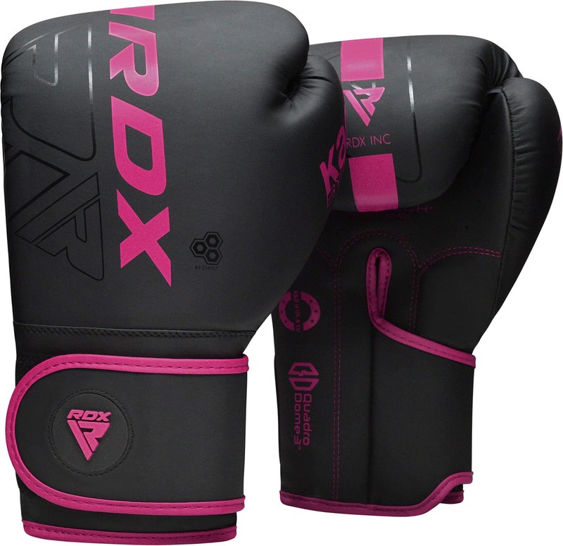 RDX Boxing Gloves, Pro Training Sparring, Maya Hide Leather, Muay Thai MMA Kickboxing, Men Women Adult, Heavy Punching Bag Focus Mitts Pads Workout, Ventilated Palm, Multi Layered, 8 10 12 14 16 18 Oz - Image 1