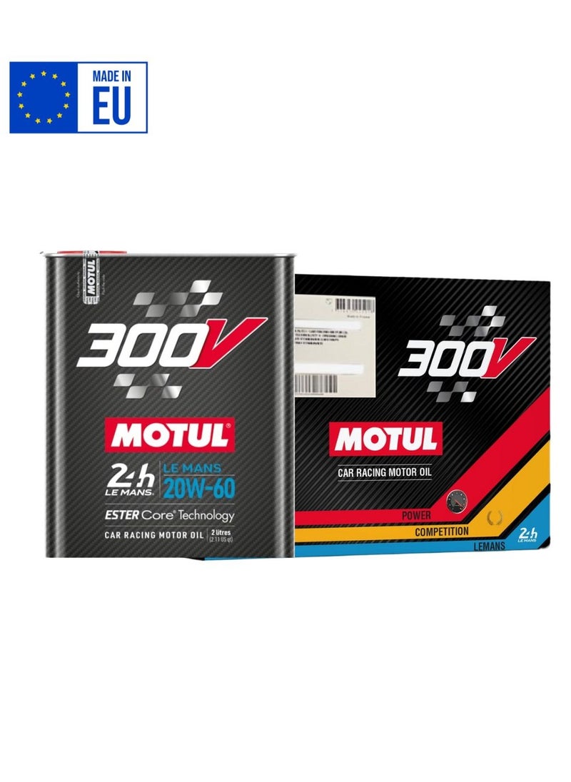 موتول 300ڤ لو مانز 20W-60 - زيت محرك سباق السيارات - زيت صناعي 100% (10x2 لتر) - مستورد من أوروبا  - Image 1