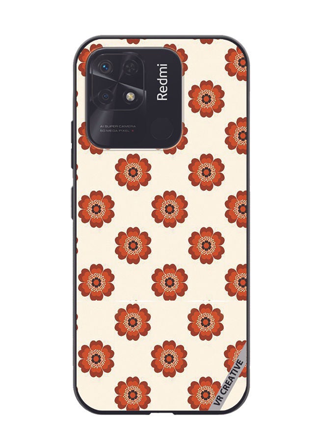 VR CREATIVE Protective Case Cover For Xiaomi Redmi 10C Flower Design Multicolour - Image 1