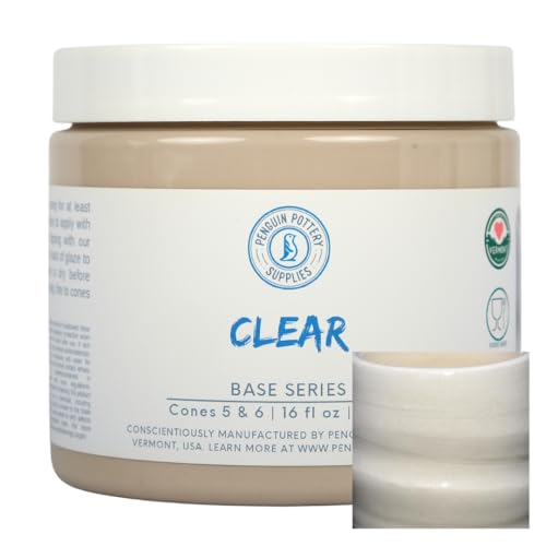 Penguin Pottery - Clear Glaze. Mid Fire Glaze for Clay, Pottery Glaze, Cone 5 and Cone 6 - Ceramic Glaze for Pottery (1 Pint | 16 oz | 473 ml) - Image 5
