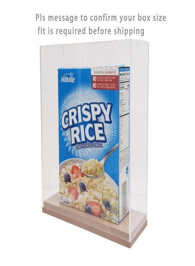 FixtureDisplays Small 8.5x2.5x12 Acrylic Cereal Box Display Trophy Figurine Glorifier Book Showcase Candy Dispenser,Check Out Our Larger Model(10.8x4x12.9) Please Check Select Right Size 10062-NF - Image 2