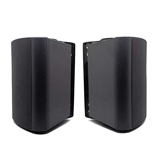 Herdio 525 Inch Indoor Outdoor Bluetooth Speakers Patio Waterproof Wired Wall Mount System 300 Watts Black - Image 3
