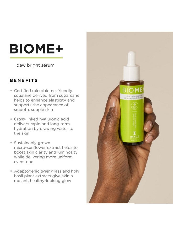 إيمدج العناية بالبشرة Biome+ Dew Bright Serum مصل الوجه الصديق للميكروبيوم يعزز اللمعان ويعزز المرونة 1 أونصة سائلة - Image 3
