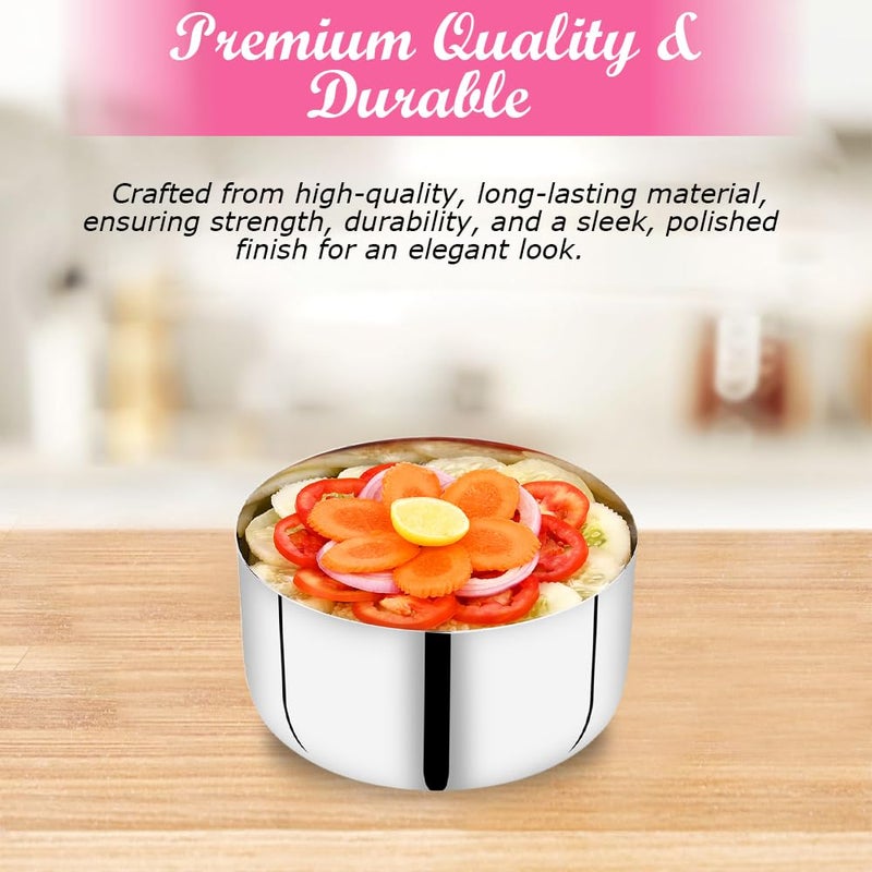 Ammantran Sada Wati Bowl (1370 ML) - Pack of 1 | Extra-Large Daal, Raita, Gravy & Salad Serving Bowl | Premium, Durable & Multipurpose Kitchenware for Home, Restaurants & Catering - Image 3