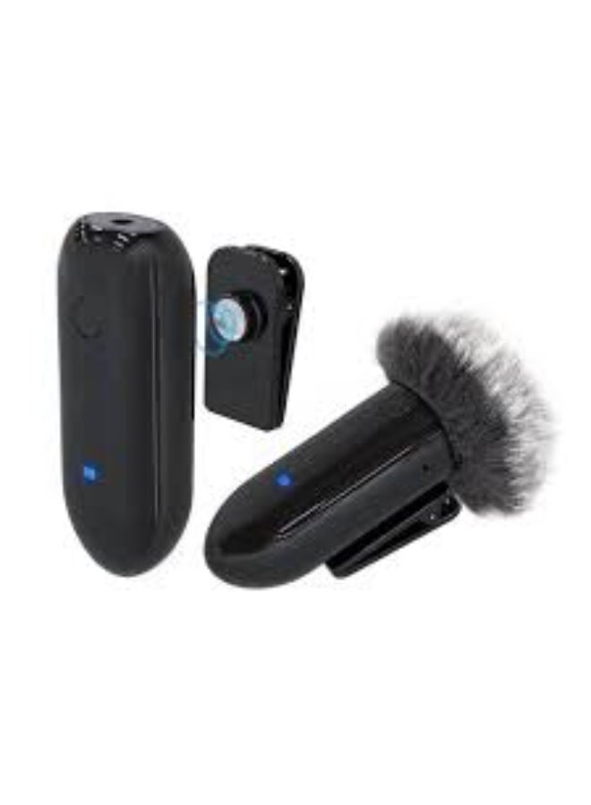 LENSGO Professional Wireless Lavalier Microphone System with 20 UHF Channels, Omnidirectional Audio Pickup & Long-Range Stable Transmission for Cameras and Smartphones Mini Rechargeable Lapel Microphone with Transmitter and Receiver, Magnetic Clip Design & Clear Professional Sound for Vlogging, Interviews, Podcasts and Live Streaming - Black - Image 1