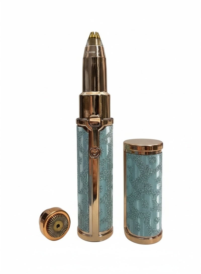 جهاز 2 في 1 قابل لإعادة الشحن لإزالة شعر الوجه وتشذيب الحواجب للنساء، إزالة شعر لطيفة وغير مؤلمة، مزود بإضاءة LED، تصميم محمول للعناية اليومية - Image 1