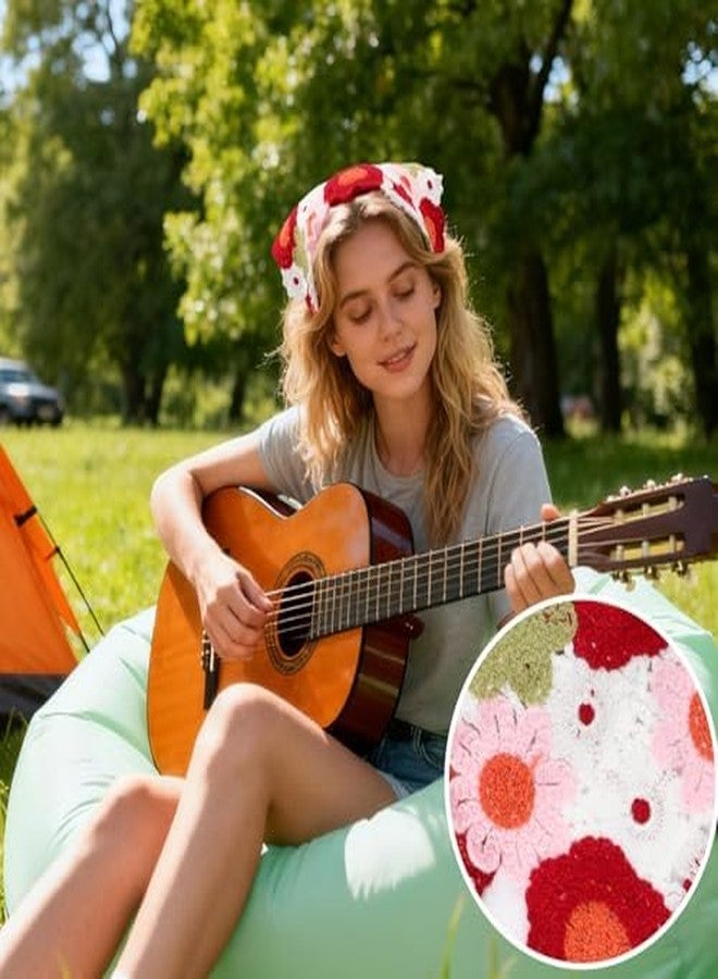 طقم أغطية رأس نسائية من Buildcon، قطعتان، باندانا نسائية، وشاح شعر أنيق للنساء مصنوع من قماش ناعم، غطاء رأس متعدد الاستخدامات لفصلي الربيع والخريف، وشاح رأس بتصميم مثلث. - Image 3