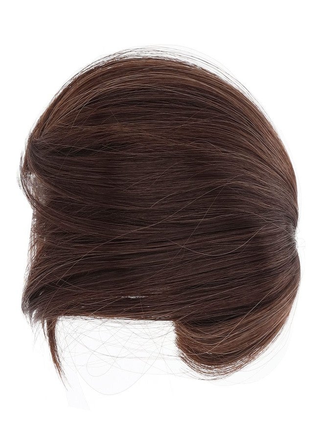Semme Doll Wigs For 16 Inch Dolls, BJD Doll Wig, Straight Bang Shoulder Length Soft Fiber, Easy Cutting, for 1/3 BJD Doll (Dark Brown) - Image 2