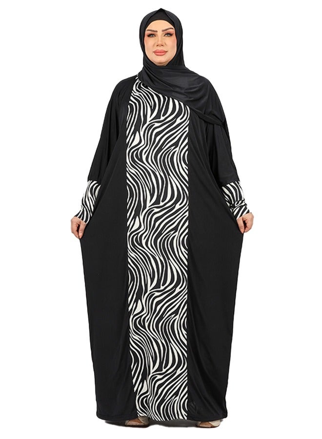 زمرد ثوب صلاة چيرسيه سعودي عملي مع غطاء الرأس من زمرد فاشون  - Image 1