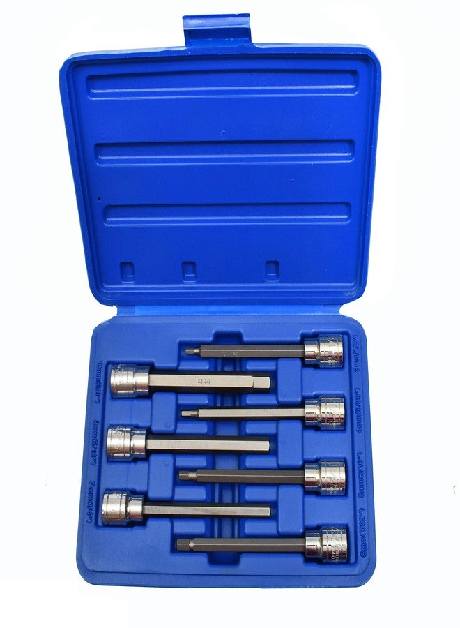 VCT 3/8 SAE Extra Long Hex Allen Bit Socket Set 7pc with Case - Image 2