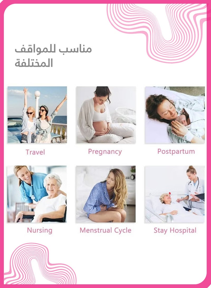 شي آند ليتل 8 قطع سراويل داخلية شبكية عالية الخصر, disposable postpartum panties, للاستخدام لمرة واحدة, مناسبة للولادة القيصرية, مريحة وقابلة لإعادة الاستخدام, الحمل السفر الجراحة السلس - Image 3