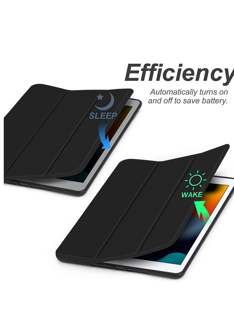 YoYoTech iPad 10.2 Inch Case 9th 8th 7th Generation case 2021 2020 2019  with Pencil Holder Sleep Wake Slim Soft TPU Back Smart Magnetic Stand Protective Cover  - Image 2