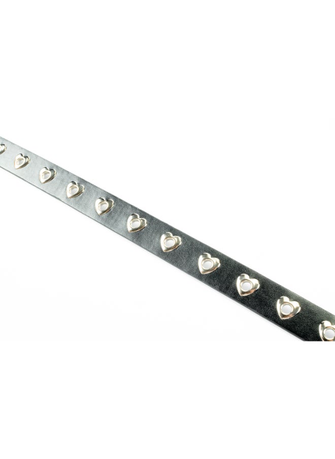Generic Black Leather Waist Belt For Her 110 CM  - Image 2