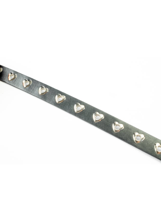 Generic Black Leather Waist Belt For Her 110 CM  - Image 3