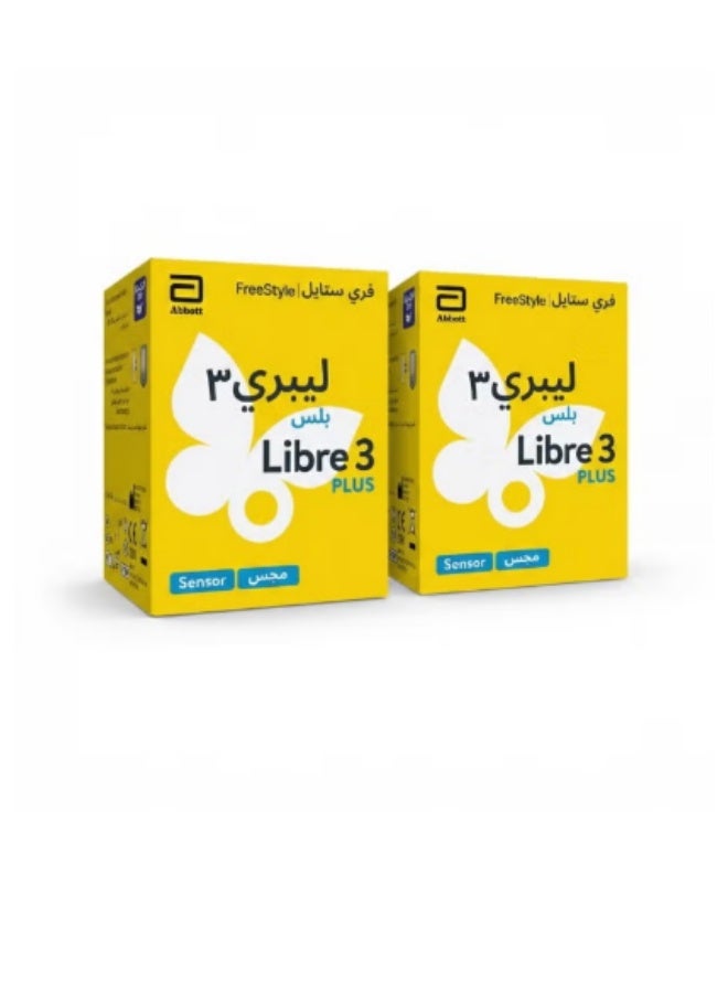 Freestyle Libre 3 Plus (2-pack) – An easy-to-use sensor for 15-day blood glucose monitoring, painless and needle-free, providing accurate and immediate glucose readings to make daily diabetes management more comfortable.
