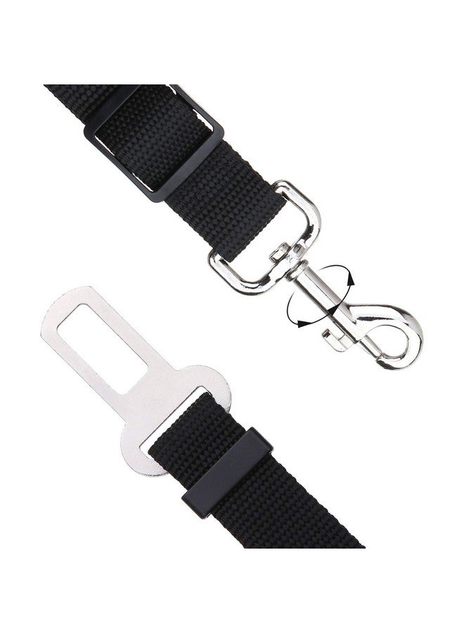 Elisel Elisel 2 Packs Adjustable Length Pet Dog Cat car seat Belt Pet seat Belt Pet Accessories for Dogs Cats and Pets (Black) - Image 3