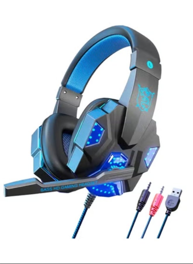 سماعات ألعاب سلكية فوق الأذن لأجهزة PS4/PS5/XOne/XSeries/Nintendo Switch/PC - Image 1