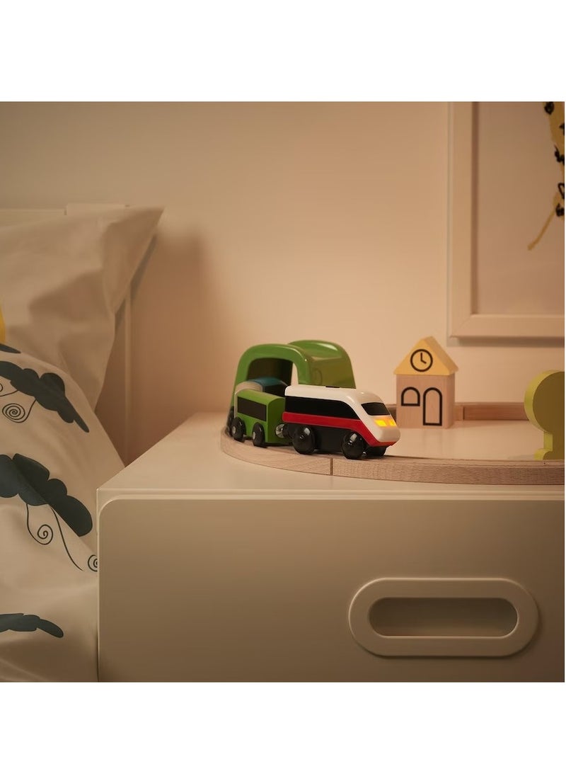 Battery-operated locomotive