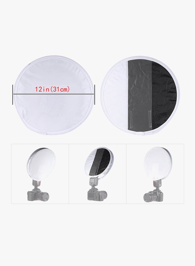 Aknur موزع فلاش متعدد الوظائف بصندوق الإضاءة المثبت على الكاميرا أبيض - Image 4