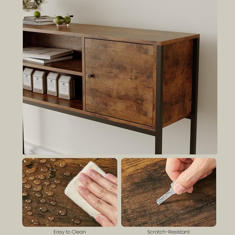 All item simple matching build Coffee Corner with Storage, Buffet Cabinet Kitchen Sideboard, Console Table for Kitchen Dinning Room Living Room Hallway Entrance 120 * 30 * 80cm Global trendy simple build - Image 3