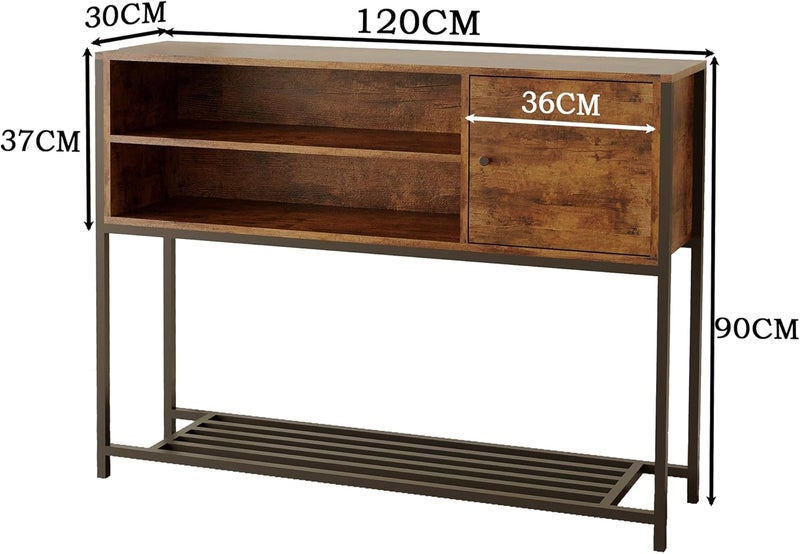 All item simple matching build Coffee Corner with Storage, Buffet Cabinet Kitchen Sideboard, Console Table for Kitchen Dinning Room Living Room Hallway Entrance 120 * 30 * 80cm Global trendy simple build - Image 2