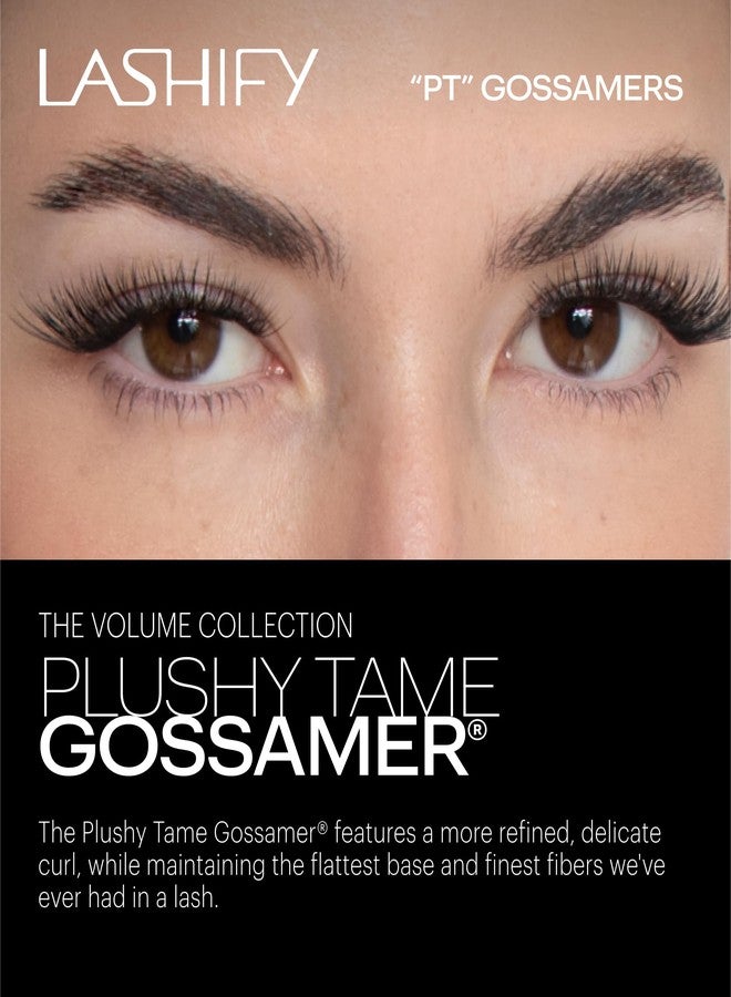 Lashify Plushy Tame 9mm Gossamer Lashes in Truffle Color, Easy DIY False Lashes for a Voluminous Yet Still Natural Look - Image 2