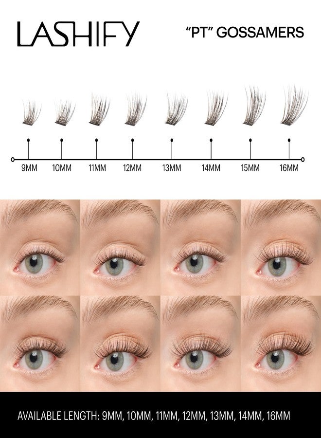 Lashify Plushy Tame 9mm Gossamer Lashes in Truffle Color, Easy DIY False Lashes for a Voluminous Yet Still Natural Look - Image 4