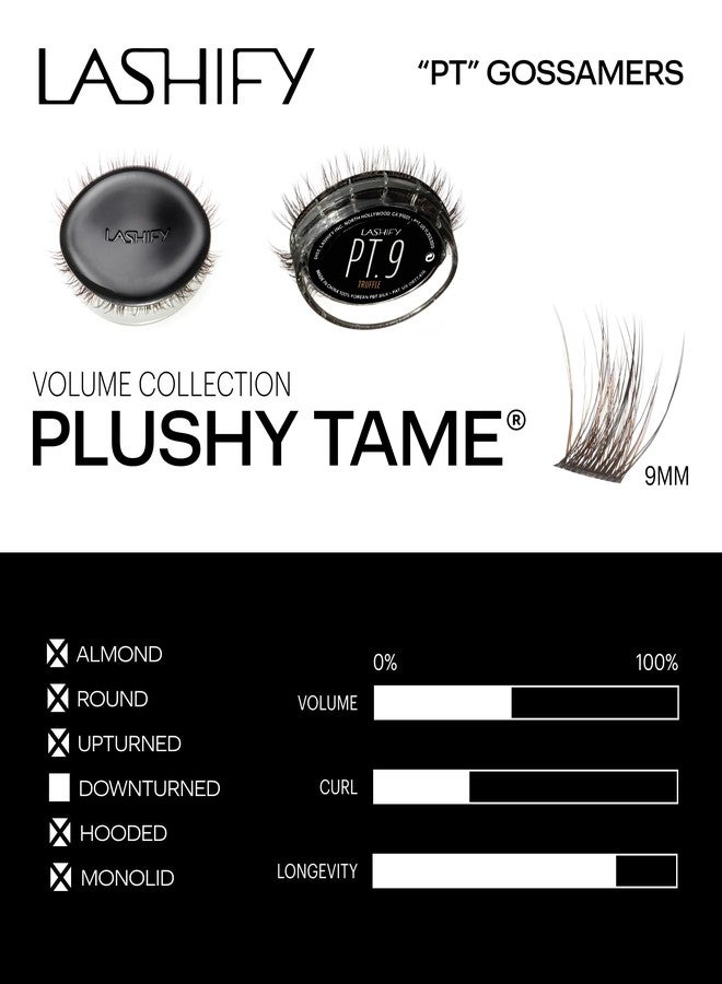 Lashify Plushy Tame 9mm Gossamer Lashes in Truffle Color, Easy DIY False Lashes for a Voluminous Yet Still Natural Look - Image 3