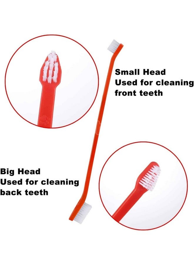 Dog Dental Toothbrush Set Of 2 With 1 Double Headed Toothbrush, Finger Toothbrush All Breed Cats, Dogs, And Puppies (Color May Vary) - Image 5