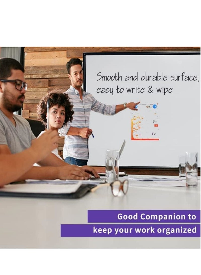 Cool Baby - COOLBABY Large Size Rolling Whiteboard 90 * 120cm Magnetic Whiteboard With Base Double Sided Adjustable Height Dry Wipe Board  Mobile With Easel Suitable For Home Offices And Schools - Image 1