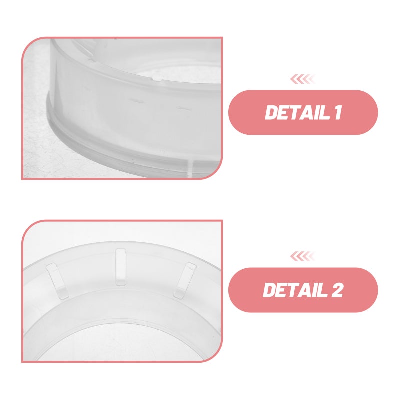 4pcs Diaper Pail Refill : Essentials Round Refill Compatible With Diaper Bin For Trash Can Replacement In Nursery And Home Use White - Image 2