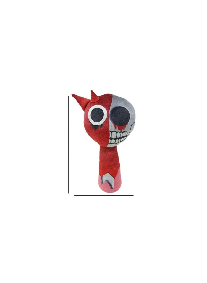 Sprunki Game Character Doll Plush Toy Wenda Sprunki Cartoon Doll Pillow-Color:20cm60g Rhythm Box-red And Gray Monster-Height:Single Compression - Image 1