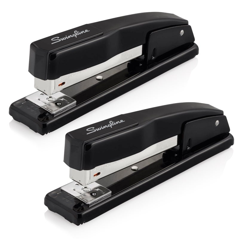Swingline Commercial Stapler, 20 Sheet Capacity, Jam Free, Metal, 2 Pack, Black (44401AZ) - Image 1
